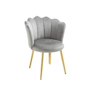 Gray Modern Polyester Upholstery Dining Chairs