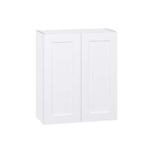 Wallace Painted Warm White Shaker Assembled Wall Kitchen Cabinet with Full Height Door (30 in. W x 35 in. H x 14 in. D)