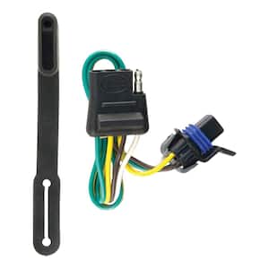 Custom Vehicle-Trailer Wiring Harness, 4-Flat, Select Cadillac SRX, OEM Tow Package Required, Quick Wire T-Connector