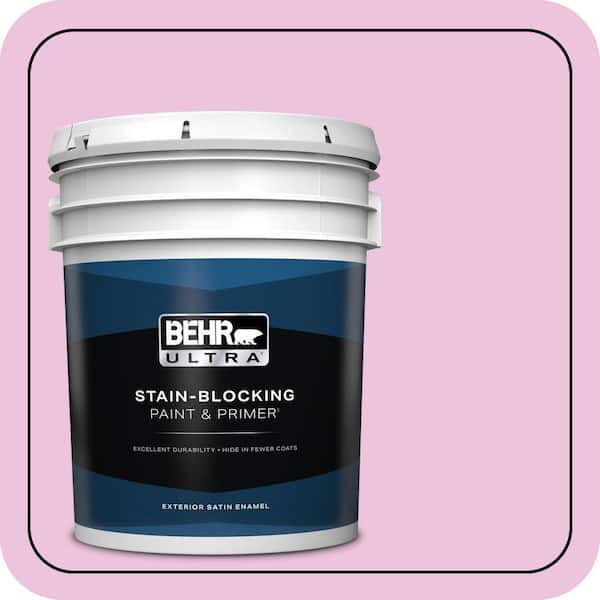 BEHR ULTRA 5 gal. #680A-2 Sugar Sweet Satin Enamel Exterior Paint & Primer