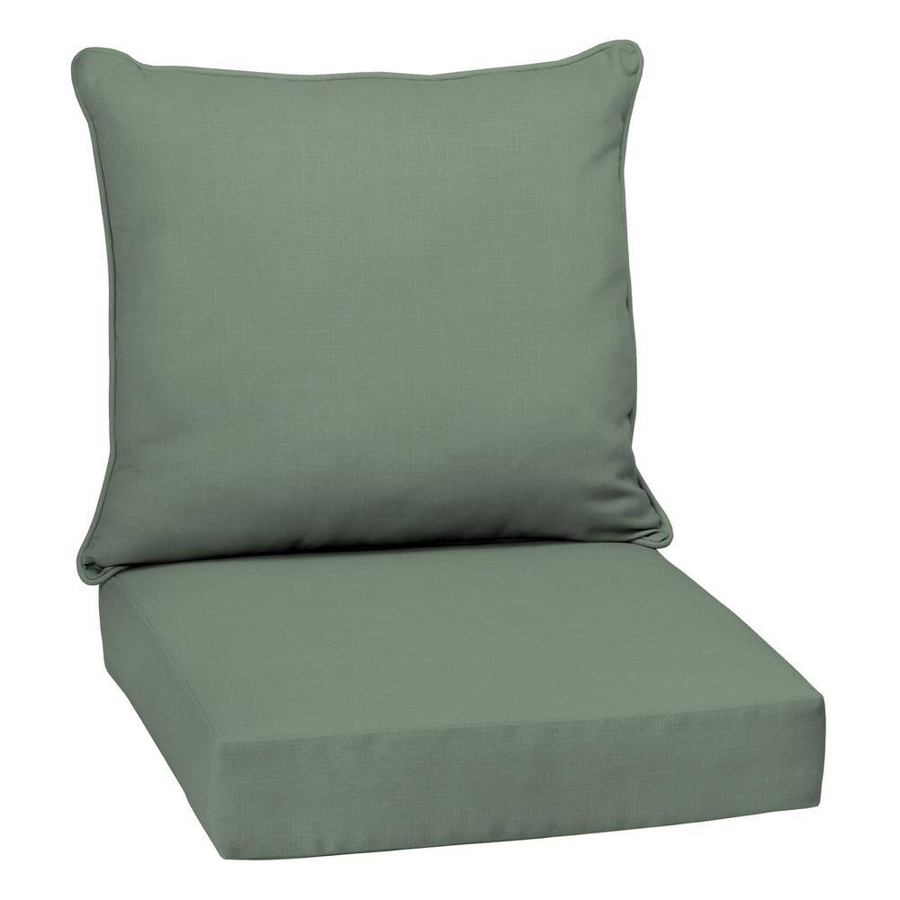 ARDEN SELECTIONS earthFIBER Outdoor Deep Seat Set 24 in. x 24 in., Sage ...