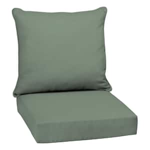 Deep Seating Foam Back Chair Cushion Set, 25 x 25 x 5 Seat and