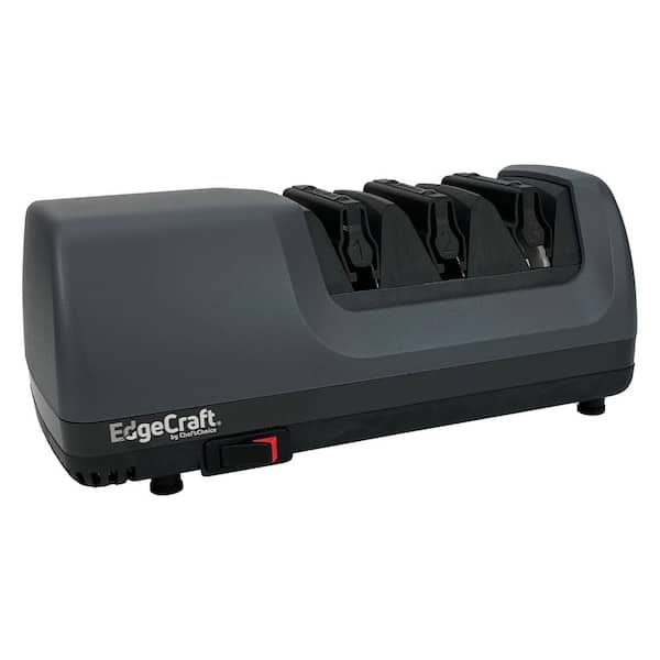 EdgeCraft Model E1520 2-Stage Diamond Hone AngleSelect Professional Electric Knife Sharpener, in Gray