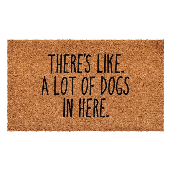 There's like a lot of dogs in here outlet doormat