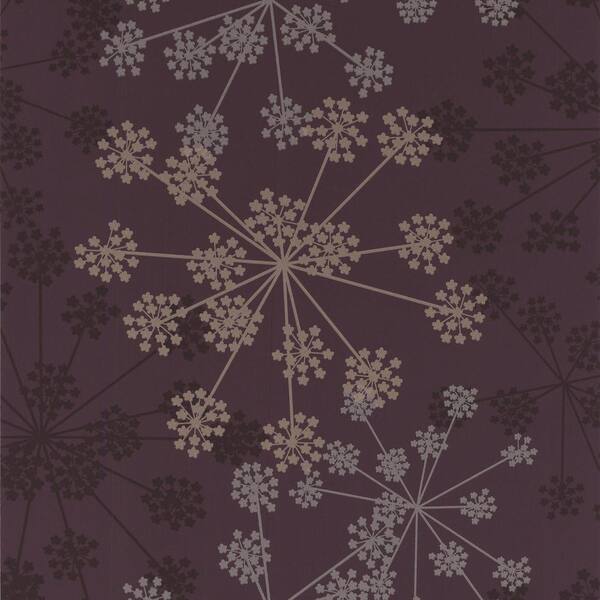 Graham & Brown 56 sq. ft. Sparkle Purple Wallpaper-DISCONTINUED