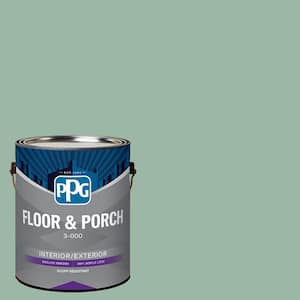 1 gal. PPG1133-4 Silver Leaf Satin Interior/Exterior Floor and Porch Paint