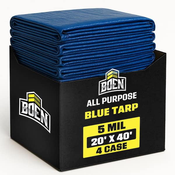 Tarplex 8 ft. x 10 ft. Greater Blue All Purpose Tarp 5 Mil Poly