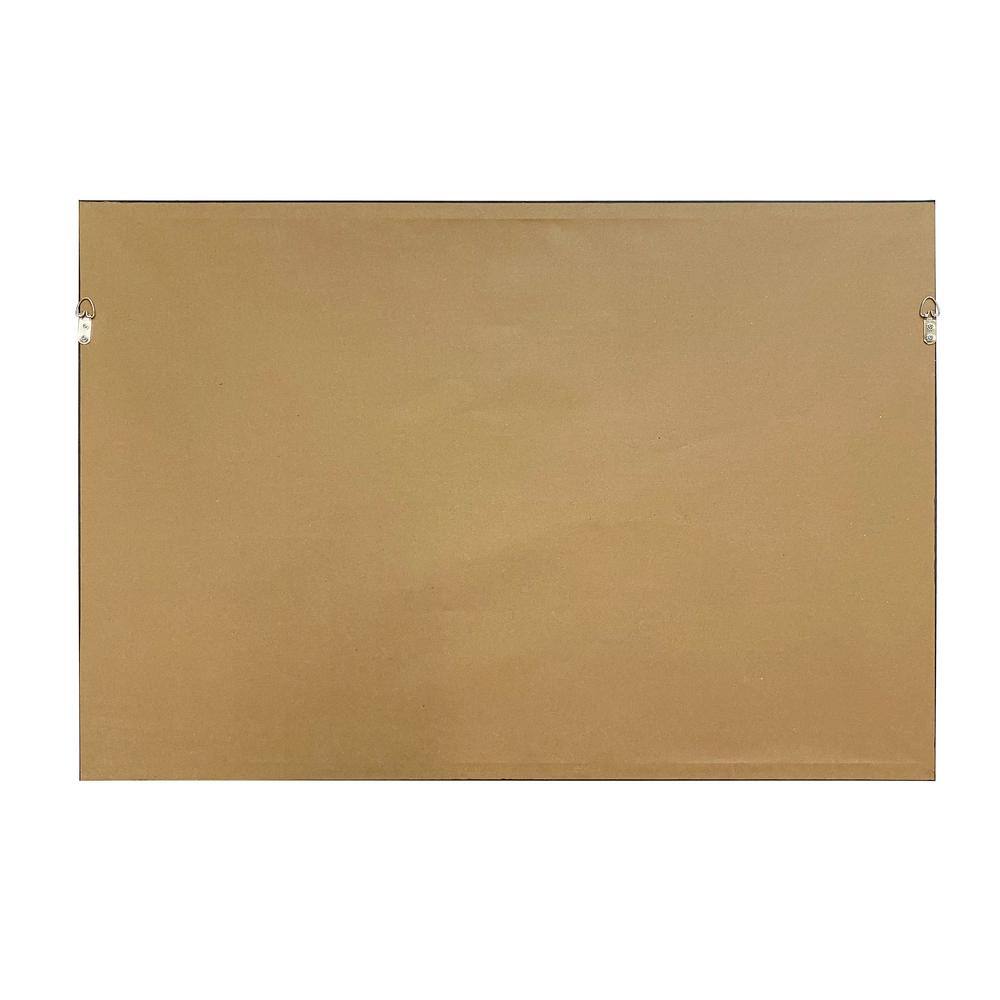 Color Cascade 36" x 24" Abstract Hand Painted Canvas with Gold Frame
