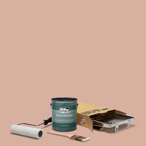 1 gal. #S180-3 Flowerpot Extra Durable Semi-Gloss Enamel Interior Paint and 5-Piece Wooster Set All-in-One Project Kit