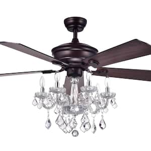 Havorand 52 in. Bronze Indoor Remote Controlled Ceiling Fan with Light Kit