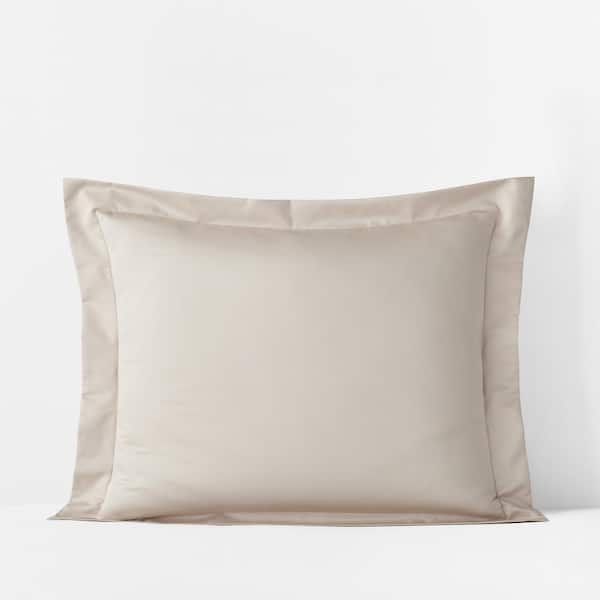 The Company Store Legends Hotel Alabaster 450-Thread Count Wrinkle-Free Supima Cotton Sateen Single King Sham