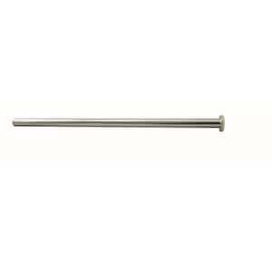 1/2 in. x 12 in. Flat Head Toilet Supply Riser, Polished Chrome