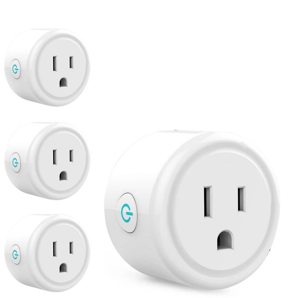 15 Amp 120 Volt WiFi Smart Plug Voice Control App Remote Timer Grounding Plug Connector White 1-Pack price history on PriceWatchPro