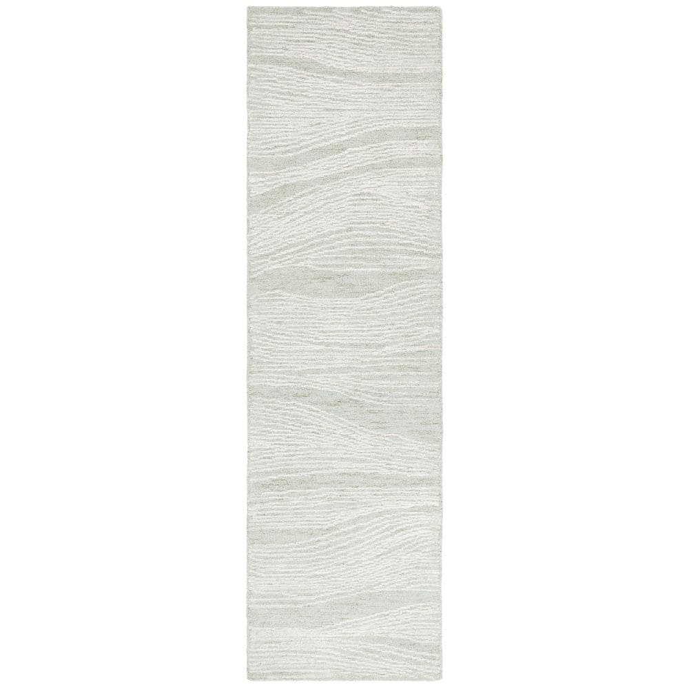 Metro 2 ft. x 8 ft. Sage/Ivory Abstract Waves Runner Rug price history on PriceWatchPro