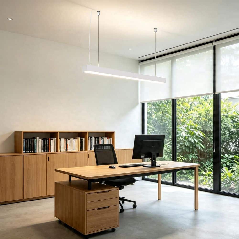 4 ft. 50-Watt Integrated LED Linkable Up and Down Linear Strip Light 3000K-6500K Selectable 0-10V Dimmable Shop Light