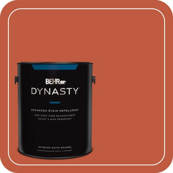 BEHR DYNASTY 1 gal. Home Decorators Collection #HDC-FL14-3 Fall Foliage Satin Enamel Interior Stain-Blocking Paint and Primer
