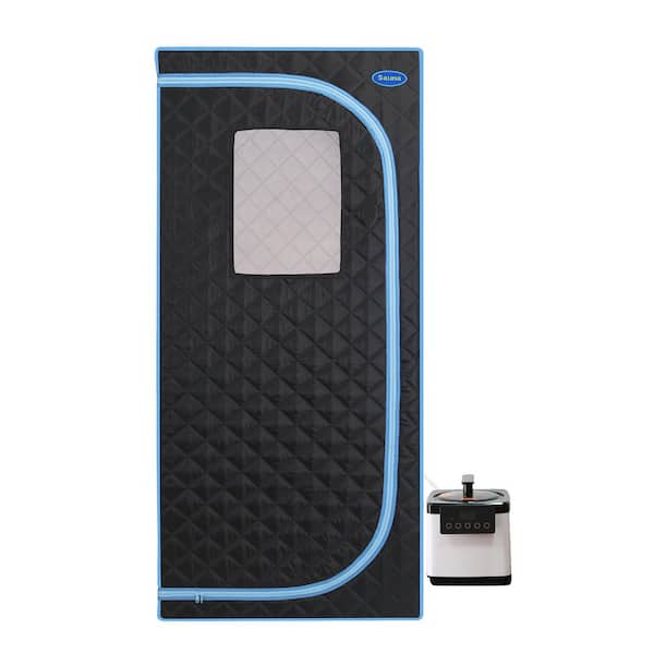 Plus Series 2-Person Steam Sauna with 2. 6L Generator Stainless Steel Frame Chair and Remote