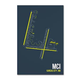 16 in. x 24 in. "MCI Airport Layout" by 08 Left Canvas Wall Art