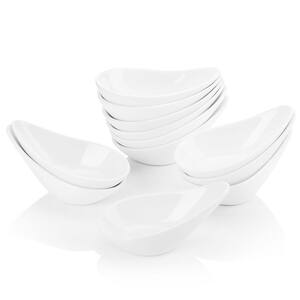 4.5 in. Ceramic White Ramekins Souffle Dishes for Creme Brulee(Set of 12)