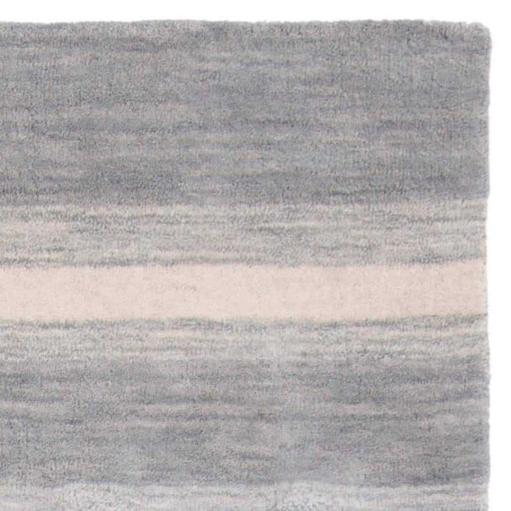 Handmade Grey and Ivory Wool Kids 8' x 10' Area Rug