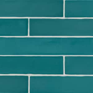 Farrier Blue Roan 2-1/2 in. x 15-1/2 in. Glazed Ceramic Wall Tile (8.16 sq. ft./case)