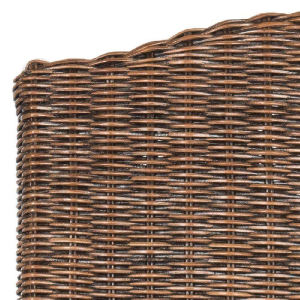 Odette High Back Brown Rattan Dining Chair Set