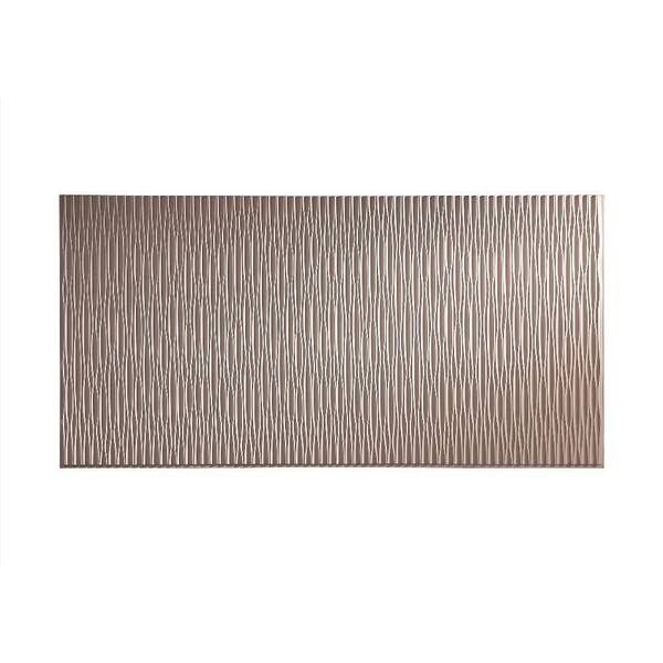 Fasade Dunes Vertical 96 in. x 48 in. Decorative Wall Panel in Almond