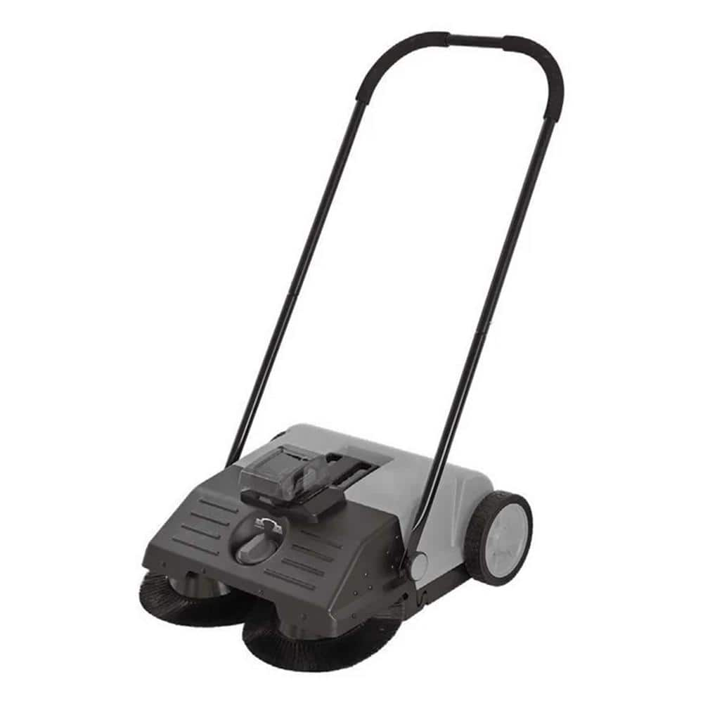 Tomahawk Power 22 in. Battery Powered Push Sweeper With Double Brush System 18V Lithium-Ion