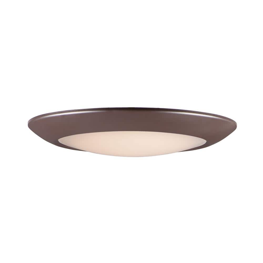 Diverse 13" Bronze Aluminum LED Indoor/Outdoor Flush Mount