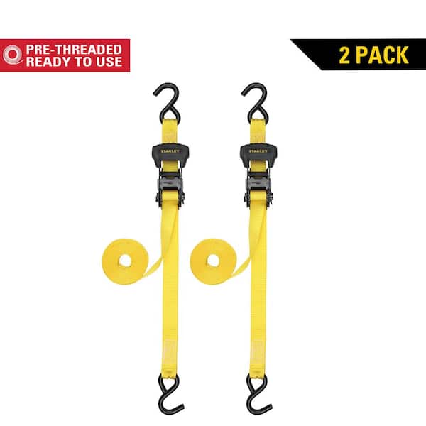 1.25 in. x 16 ft. / 3000 lbs. Break Strength Ratchet Straps (2-Pack)