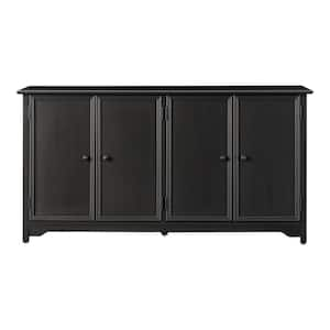 Bradstone 4 Door Charcoal Black Storage Console