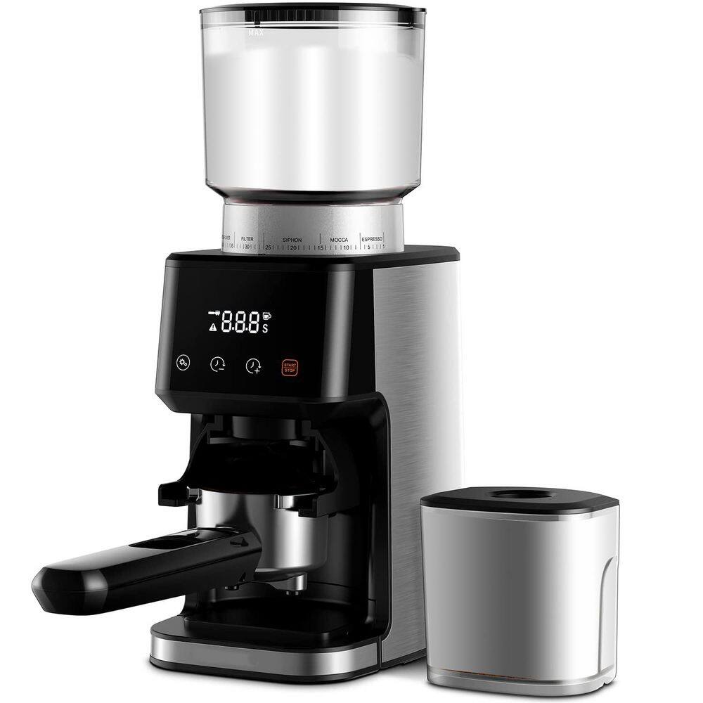 Electric Conical Burr Coffee Grinder Stainless Steel 51 Settings Precision Timer Anti-static for Espresso price history on PriceWatchPro