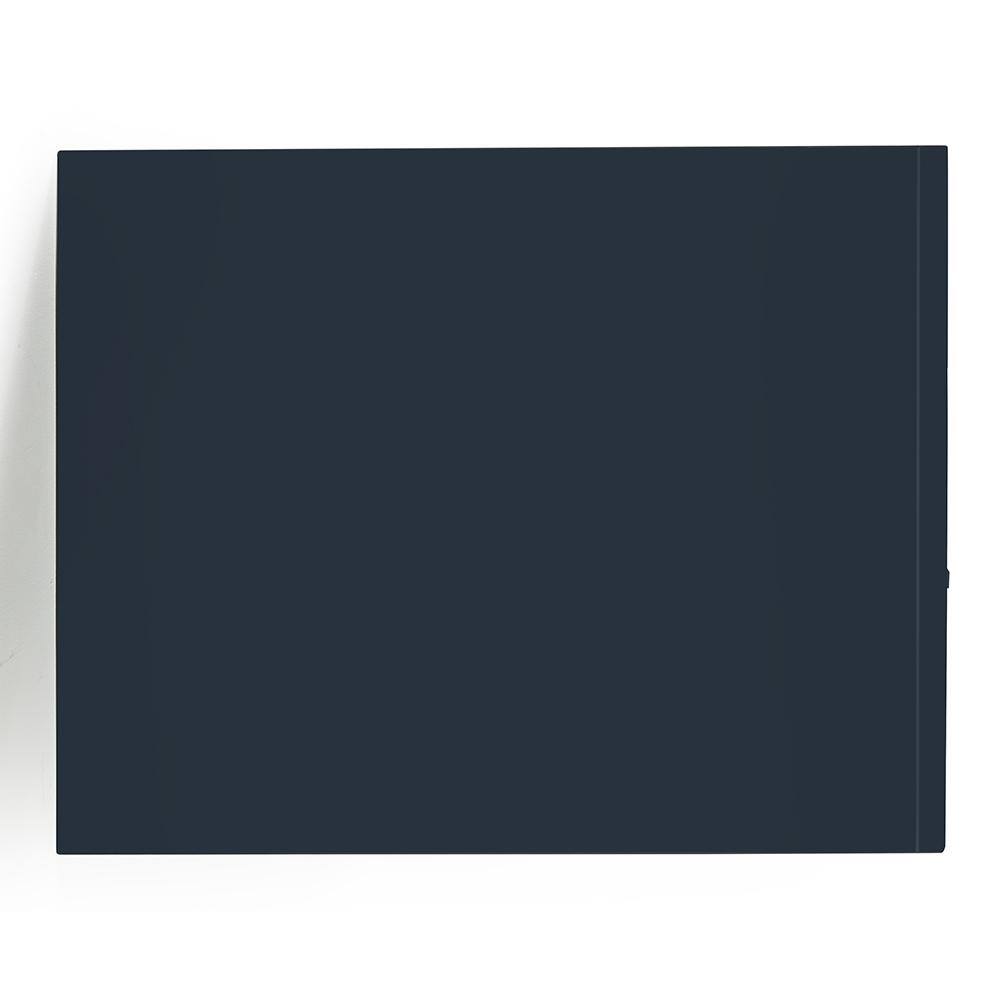 Midnight Blue 42" Single Wall-Mount Vanity with Brass Handles