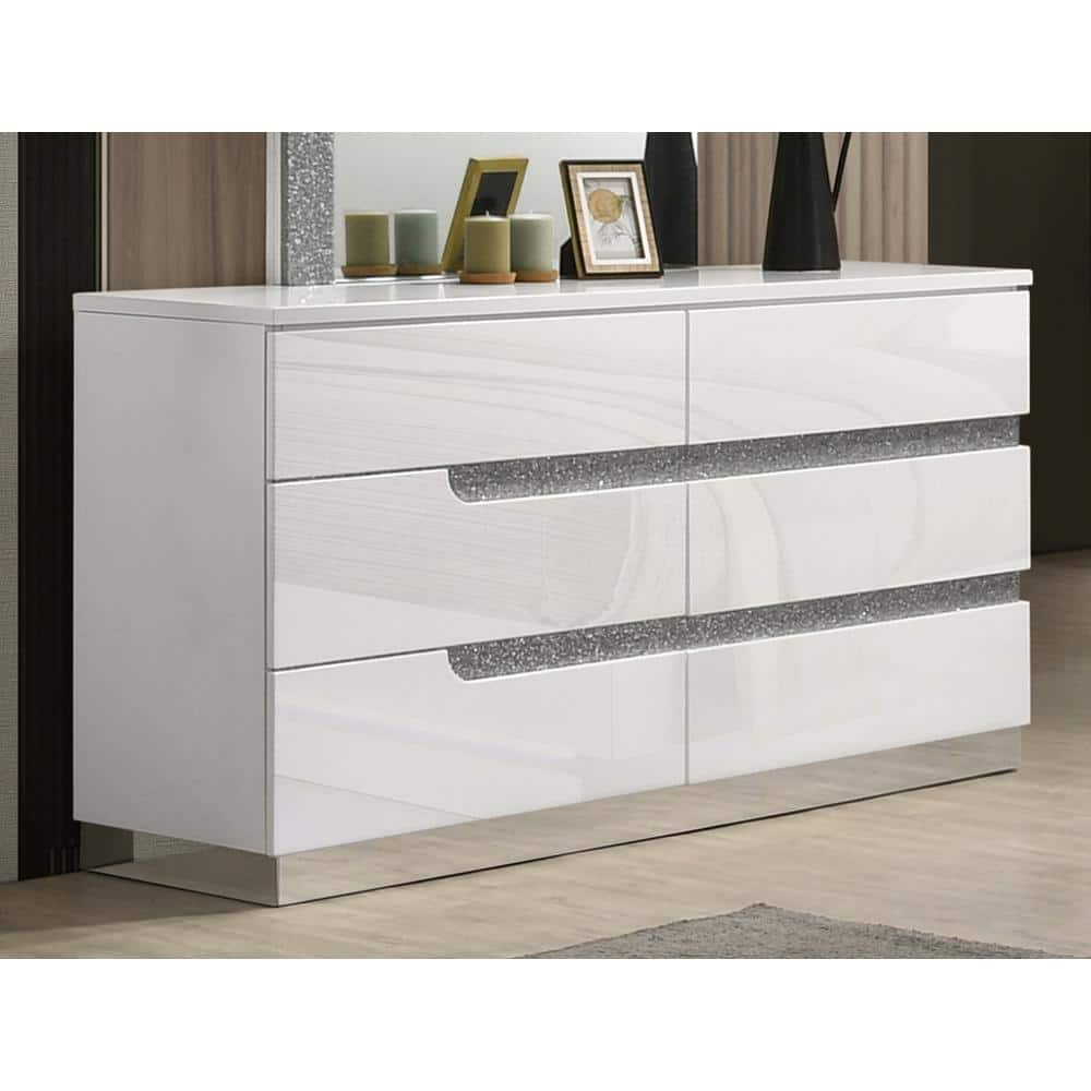 NEW CLASSIC HOME FURNISHINGS New Classic Furniture Paradox White 6 ...