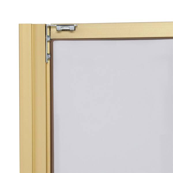 Contractors Wardrobe 48 in. x 81 in. Silhouette 1-Lite Satin Gold