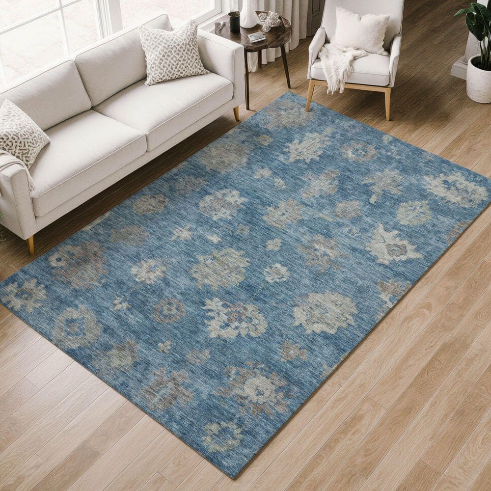 Chantille Machine Washable Indoor/Outdoor Abstract ACN2305 Denim 9 ft. x 12 ft. Area Rug price history on PriceWatchPro