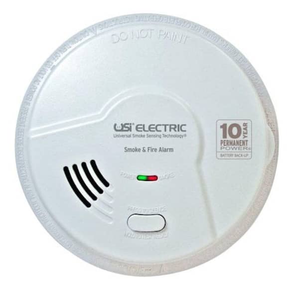 Universal Security Instruments 10 Year Sealed Battery Backup, Hardwired, Dual Sensing 2-In-1 Smoke And Fire Detector, Microprocessor Intelligence