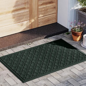 Waterhog Cordova 23 in. x 35 in. PET Polyester Indoor Outdoor Door Mat Evergreen