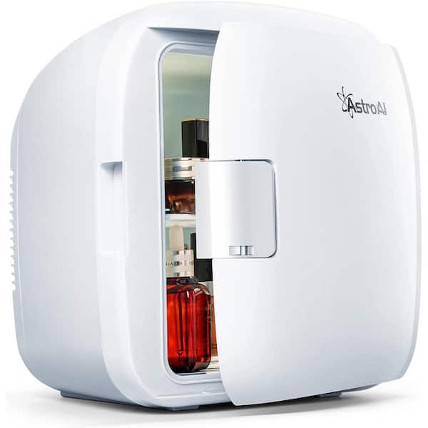 Mini Fridge Portable 0.32 cu. ft. 12 Can AC/DC 12v in White
