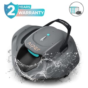 SG 800B Cordless Robotic Pool Cleaner - Automatic Pool Vacuum for Flat Above Ground Pools up to 860 sq. ft. Gray