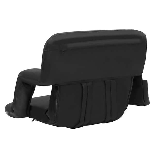 Stadium Seat with Back Support, Portable Reclining Chair, Wide Bleacher Seat Back, Folding Padded Cushion Stadium Chair