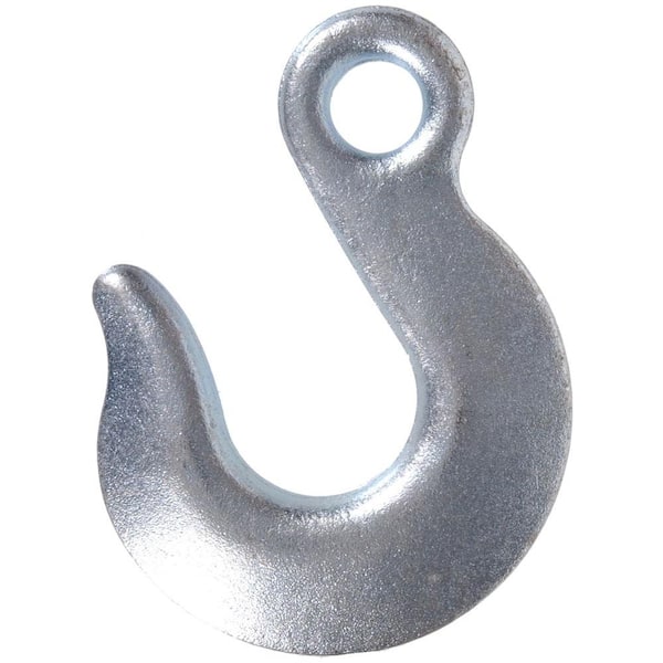 Hardware Essentials 5/16 in. Zinc-Plated Forged Steel Chain Hook with Grade  43 in Eye Type Slip Hook (5-Pack) 321980.0 - The Home Depot