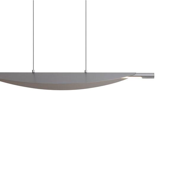 Golden Lighting - Luma 25-Watt 1 Light Graphite Integrated LED Linear Pendant Light with Graphite Shade