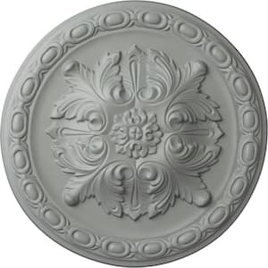 11-3/4" x 3/8" Stockport Urethane Ceiling Medallion, Primed White