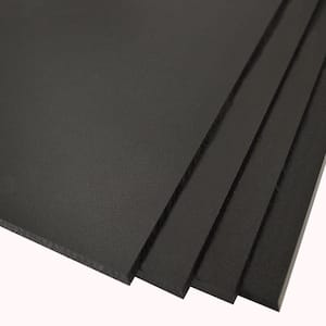 48 in. x 96 in. x .220 in. Black HDPE Sheet (4-Pack)