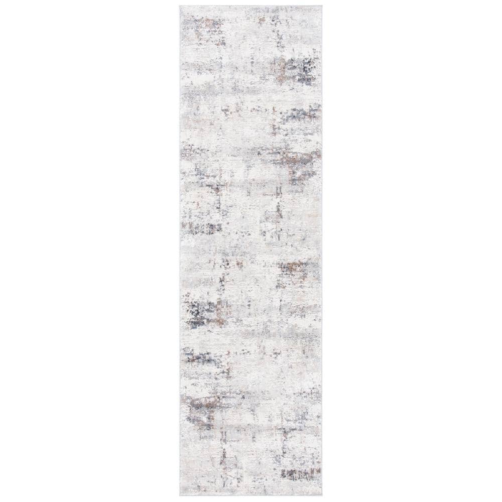 Amelia Ivory/Gray 2 ft. x 8 ft. Abstract Runner Rug price history on PriceWatchPro