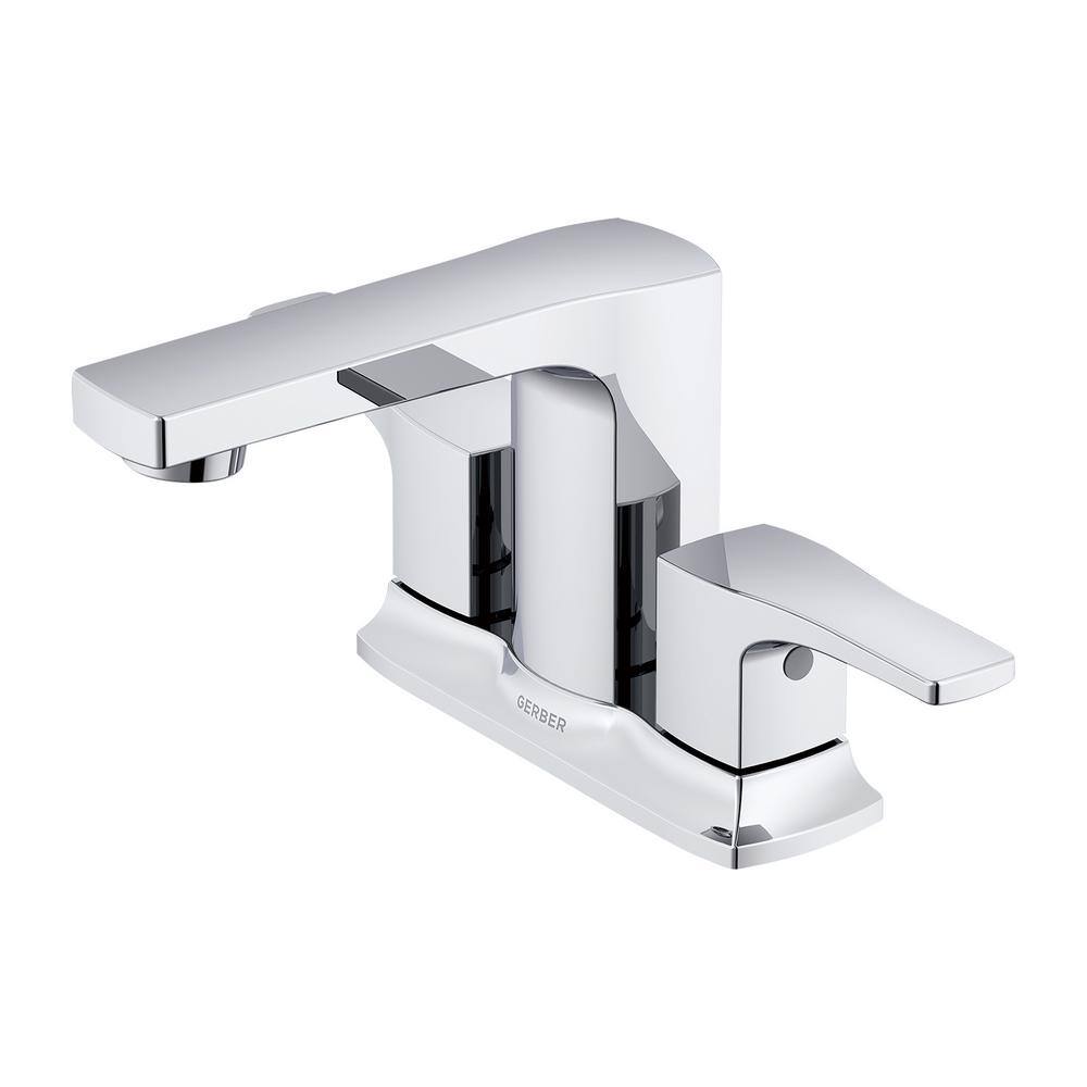 Tribune Chrome Double Handle Centerset Bathroom Faucet