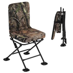 Folding Silent Swivel Blind 360°Swivel Hunting Chair with All-Terrain Foot Pads