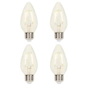 25-Watt Equivalent F15 Dimmable Filament LED Light Bulb Soft White (4-Pack)