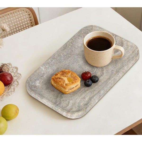 Natural Travertine Vanity Tray Travertine 7.87 in. x 0.78 in